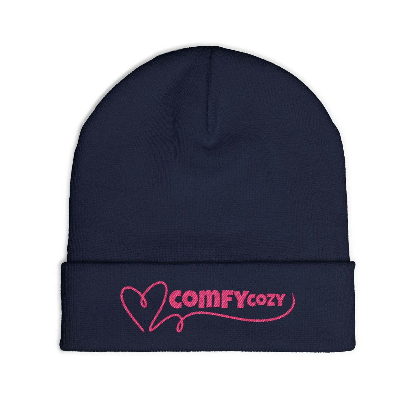 COMFYcozy Pink Knit Beanie with Embroidery, Warm Winter Hat for Men and Women, Perfect for Gift Giving, Casual Style for Cold Weather, [...]