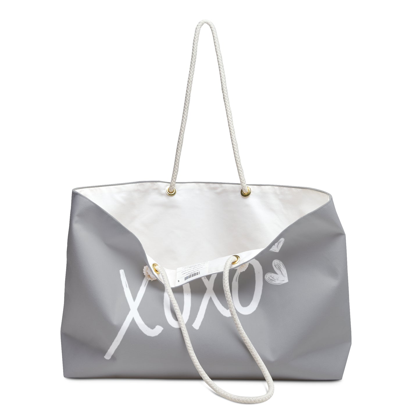 XOXO COMFYcozy Weekend Bag in Silver - The COMFYcozy Collection, Stylish Travel Tote, Beach Essentials, Summer Getaway, Gift for Her