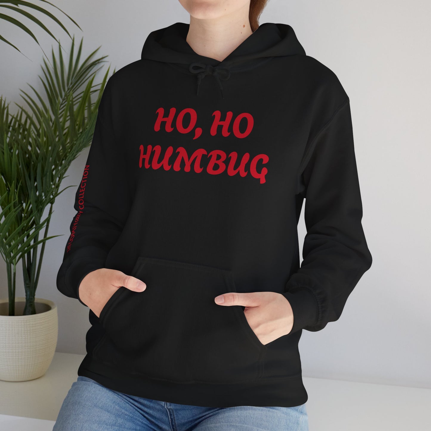 HO, HO HUMBUG COMFYcozy Heavy Blend™ Hooded Sweatshirt