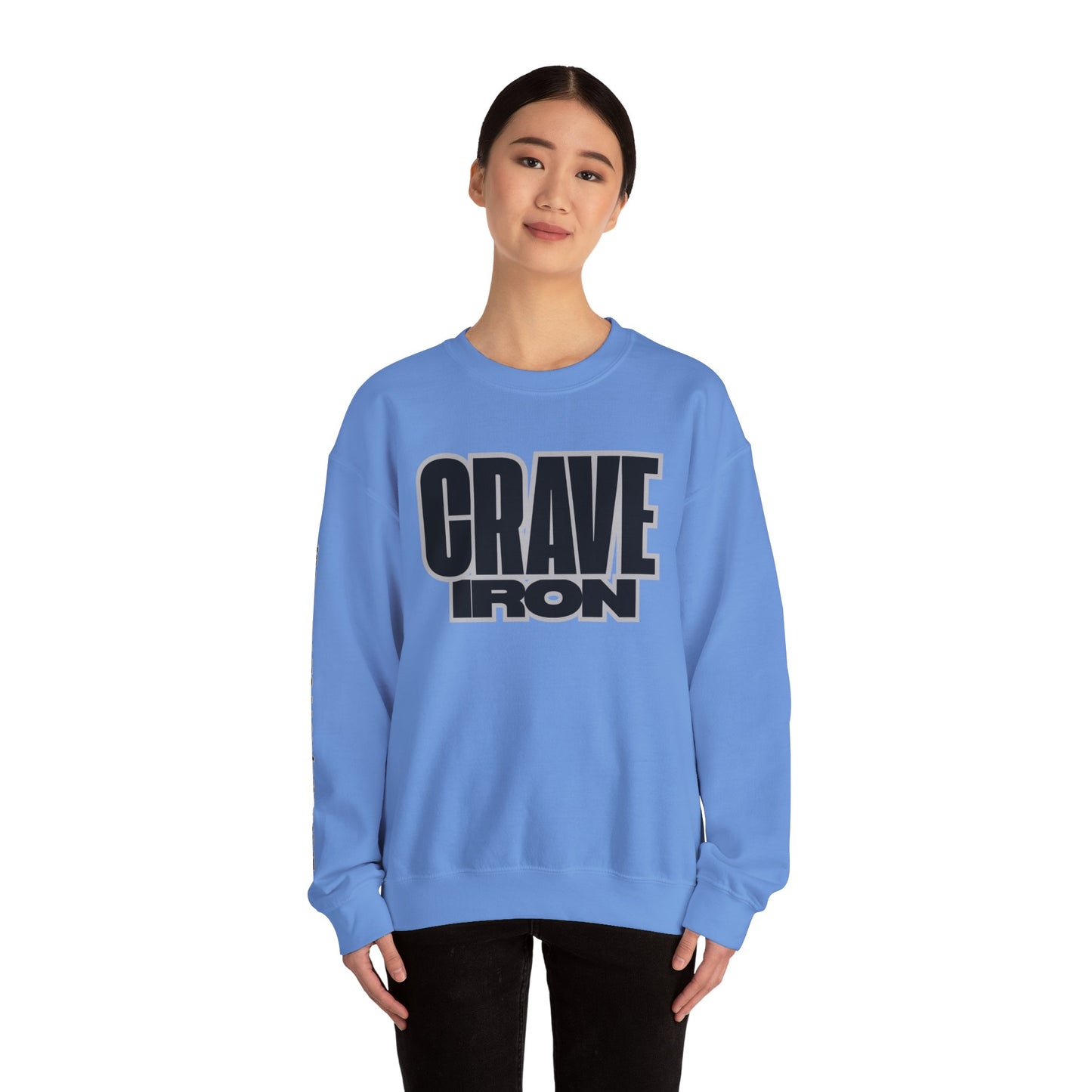 CRAVE IRON, BAR MATH Crewneck Sweatshirt