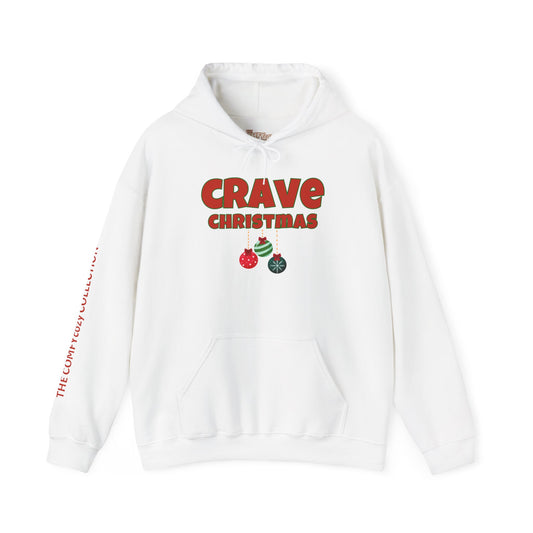 CRAVE CHRISTMAS BALLS COMFYcozy Heavy Blend™ Hooded Sweatshirt