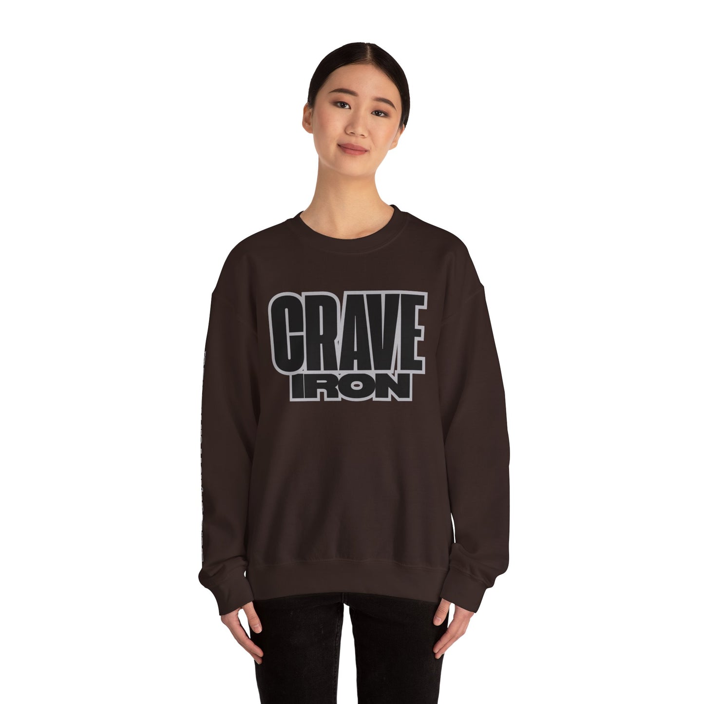 CRAVE IRON, BAR MATH Crewneck Sweatshirt