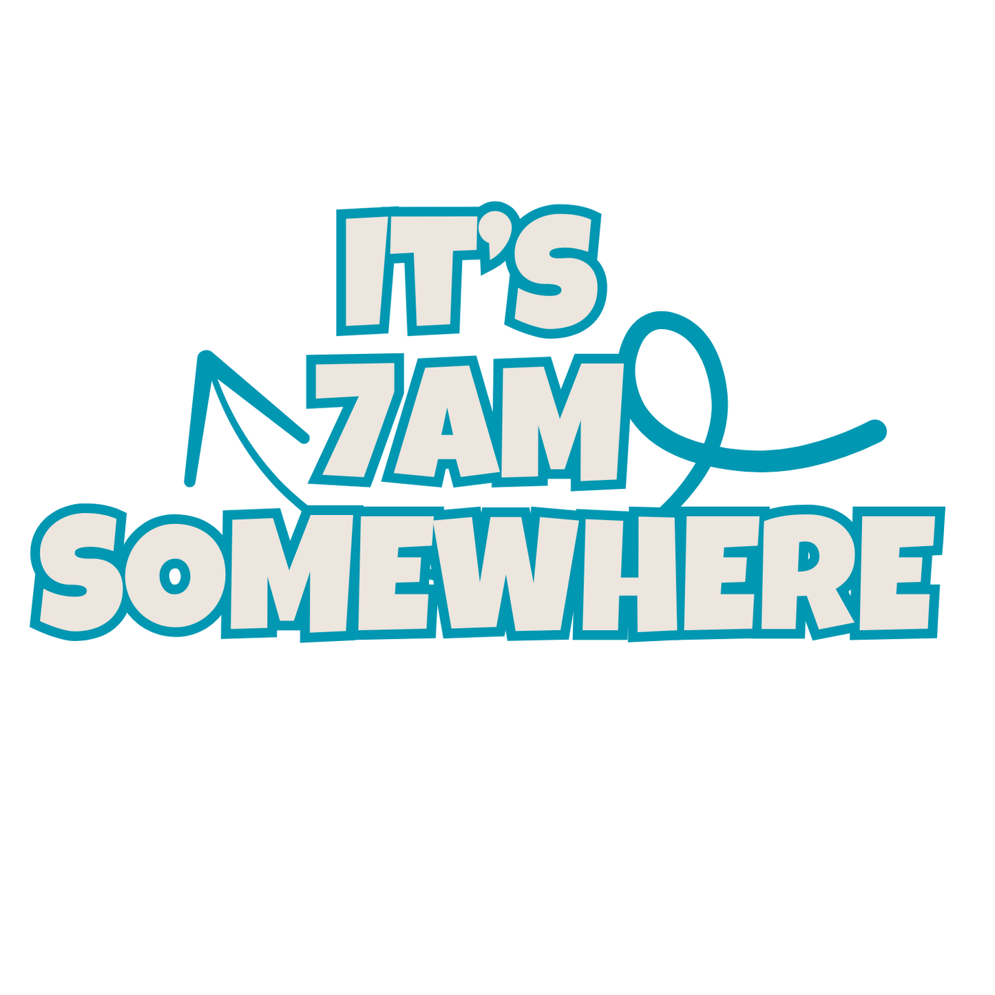 IT'S 7AM SOMEWHERE Coffee Mug  (15oz)
