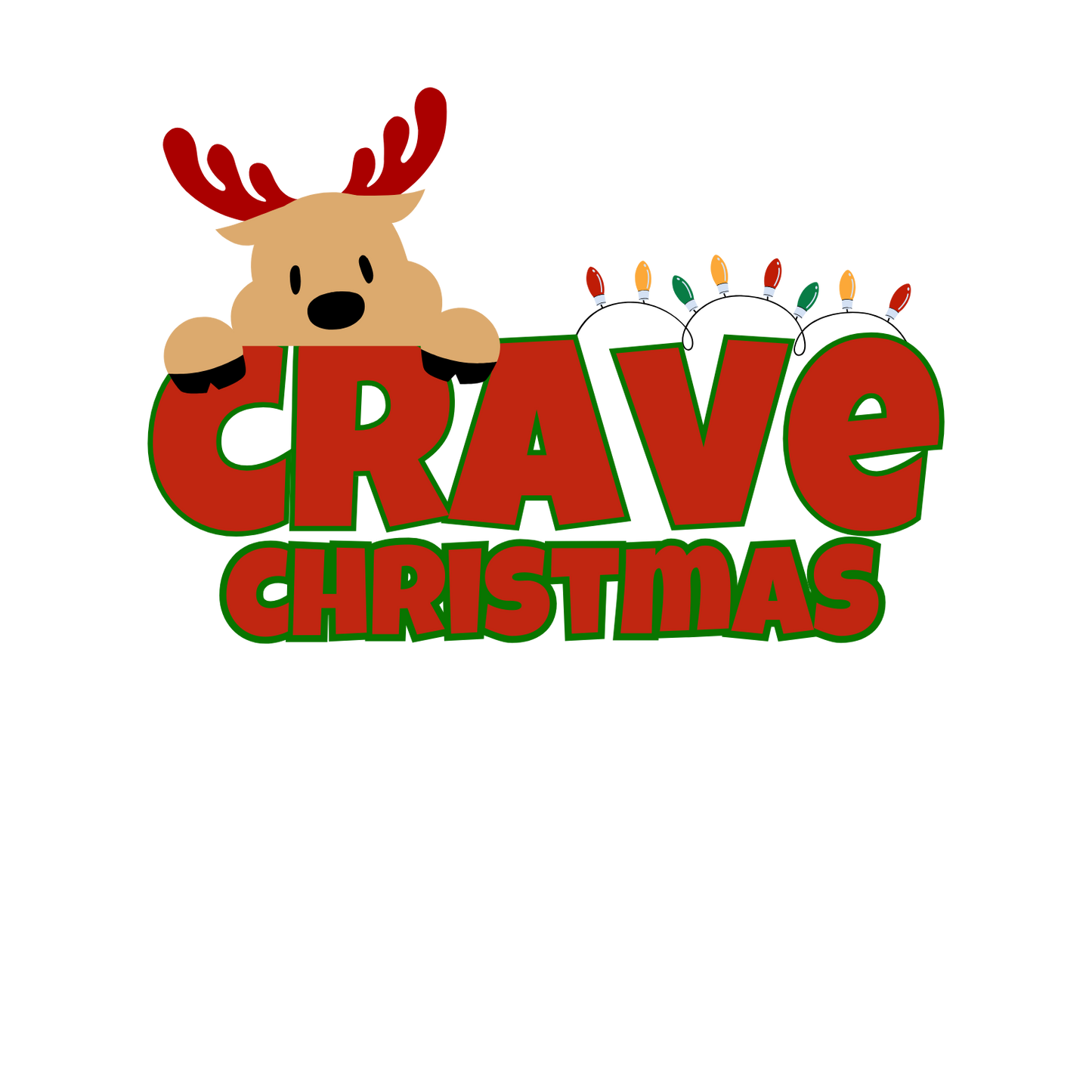 Crave Christmas Reindeer Coffee Mug  (15oz)