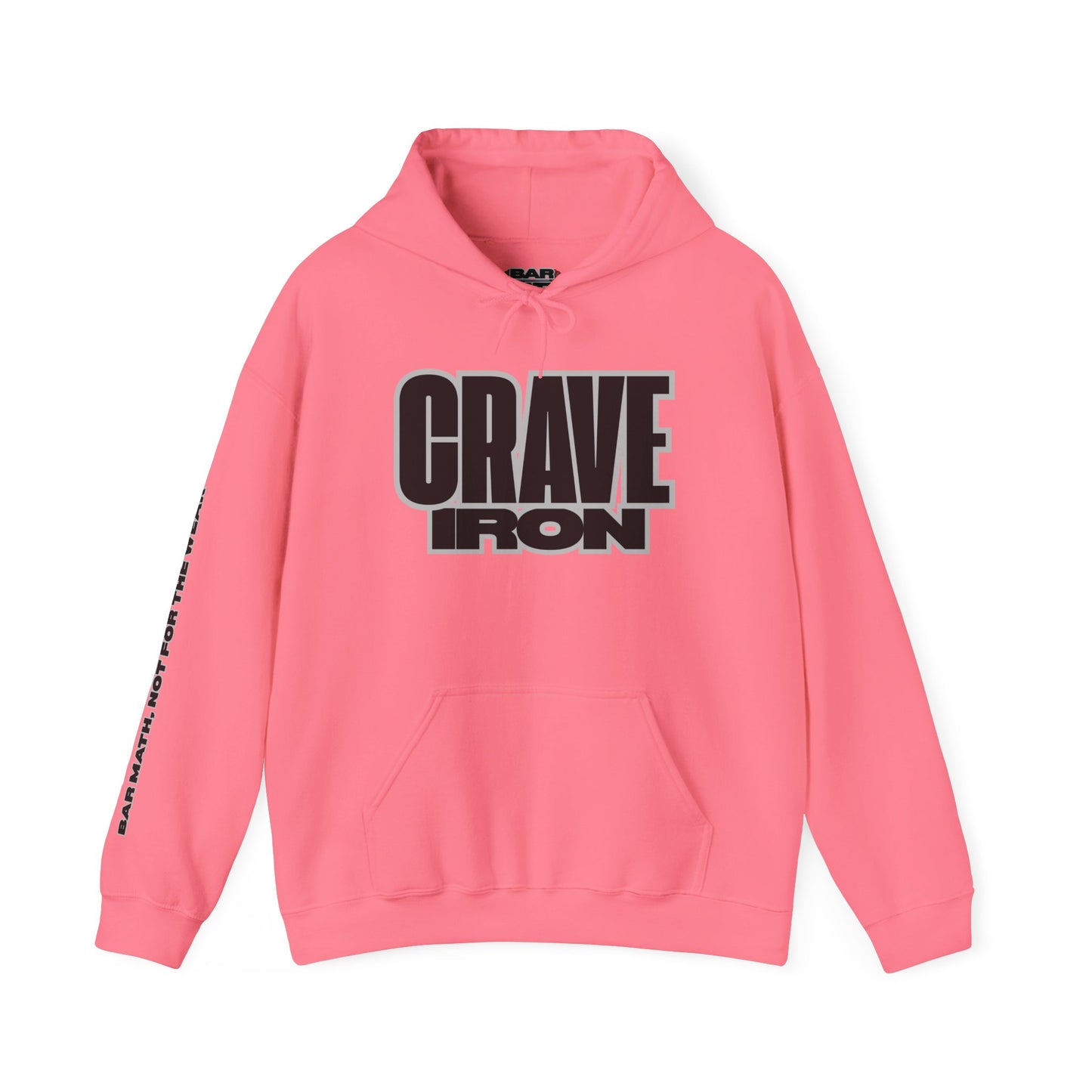 CRAVE IRON, BAR MATH Heavy Blend™ Hoodie Sweatshirt