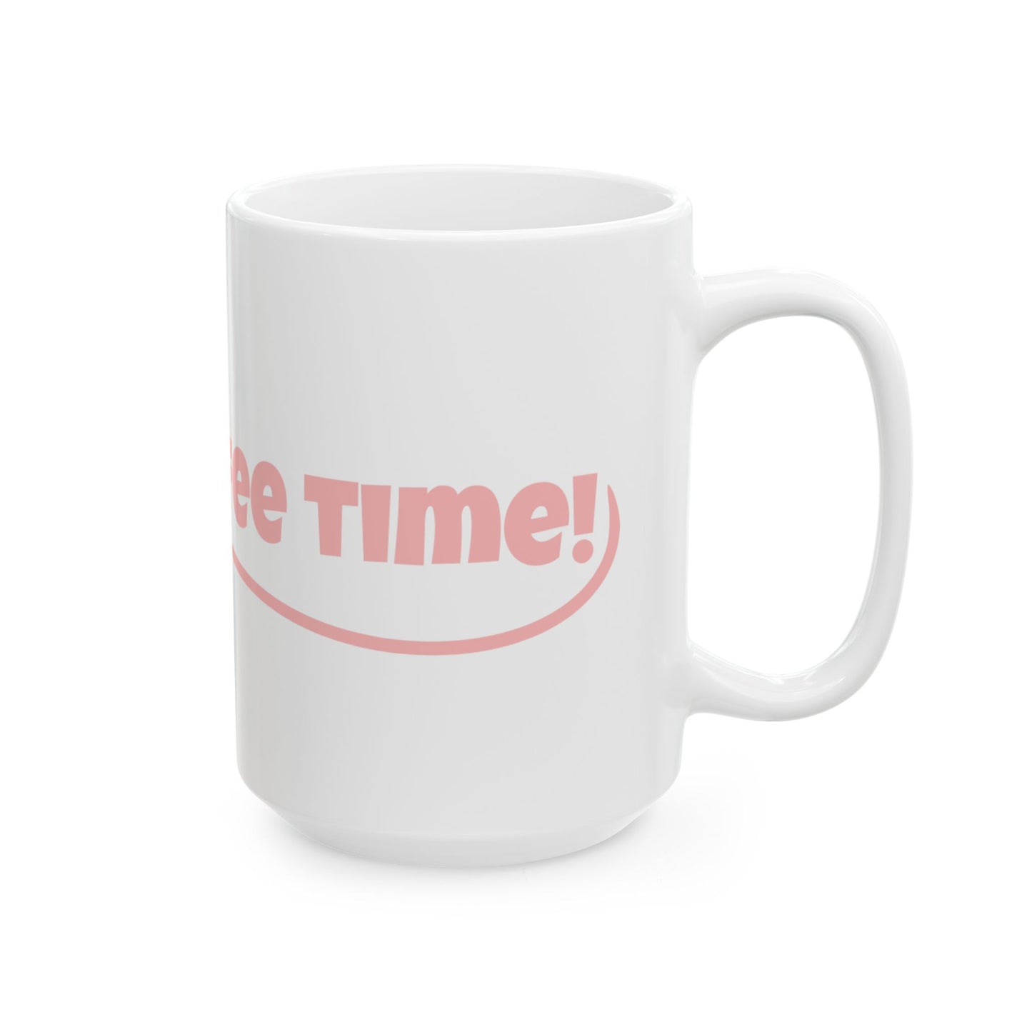 Coffee Time Swirl Heart Coffee Mug  (15oz)