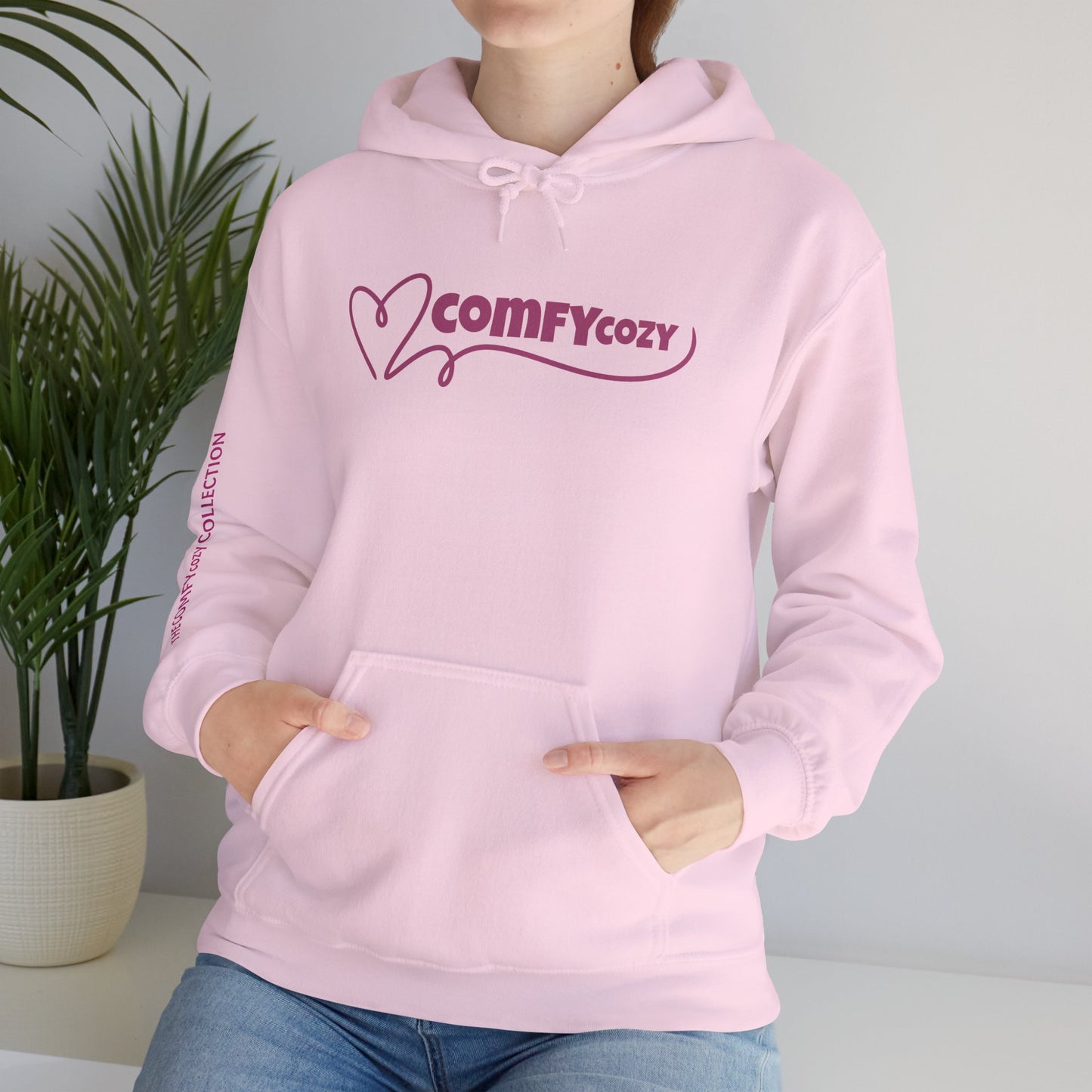 COMFYcozy Swirl Heart Heavy Blend™ Hooded Sweatshirt