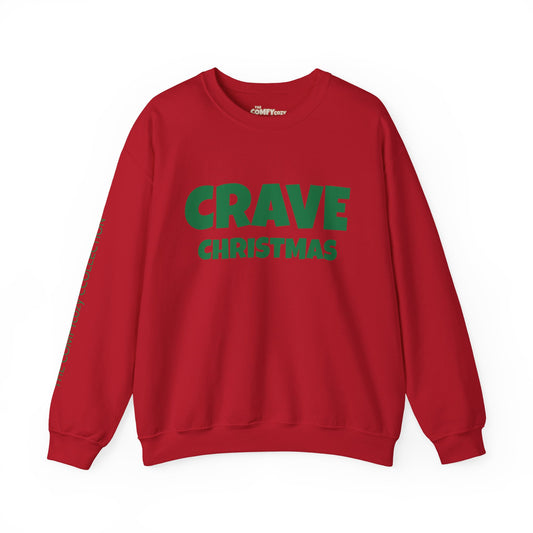 CRAVE CHRISTMAS Cozy Sweatshirt Red/Green