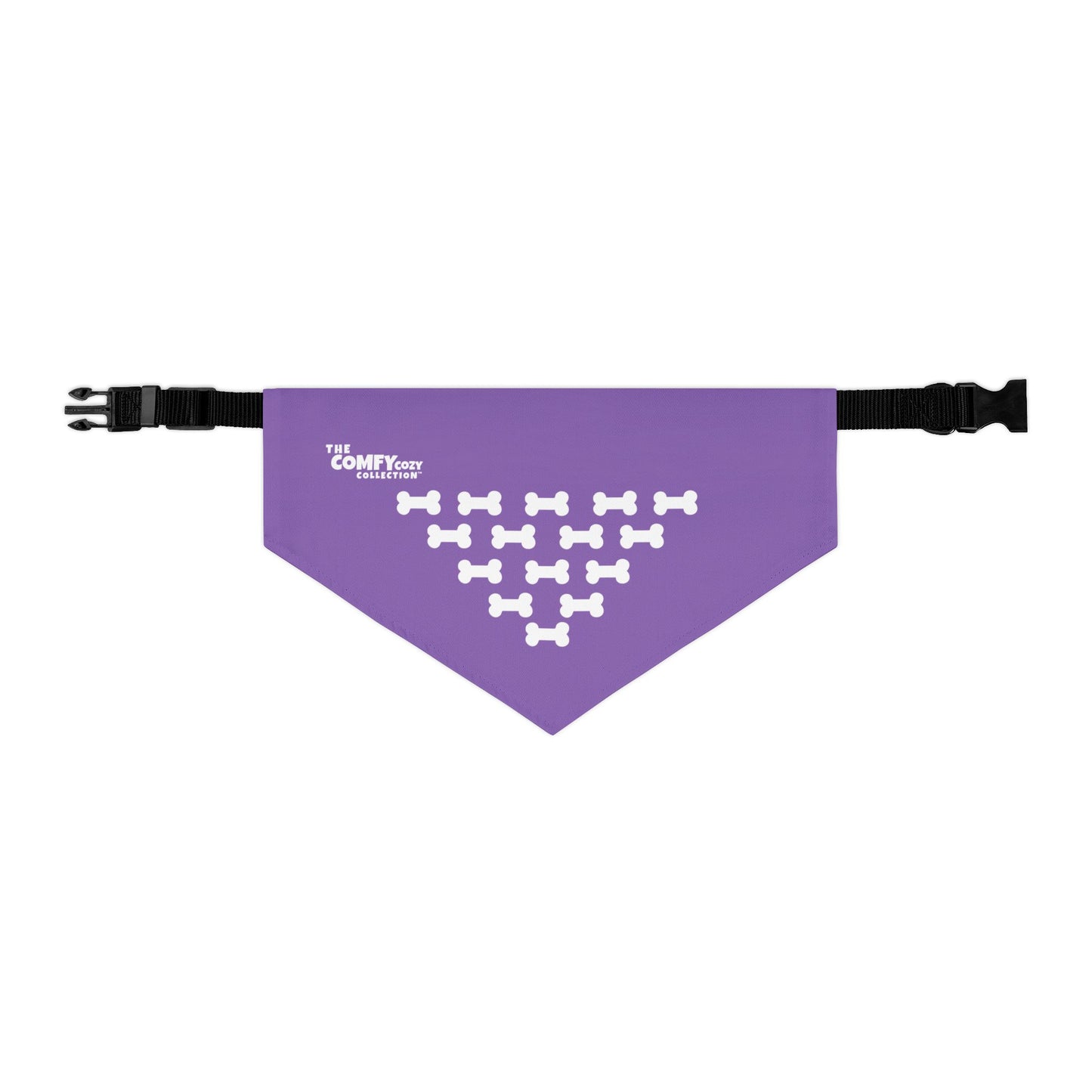 Dog Bandana COMFYcozy Collar in Purple, Cute Dog Accessory, Holiday Dog Gear, Perfect for Pet Lovers, Fun Gift for Dog Owners, Pet Fashion Bandana