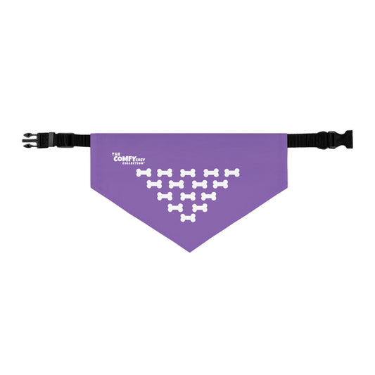Dog Bandana COMFYcozy Collar in Purple, Cute Dog Accessory, Holiday Dog Gear, Perfect for Pet Lovers, Fun Gift for Dog Owners, Pet Fashion Bandana