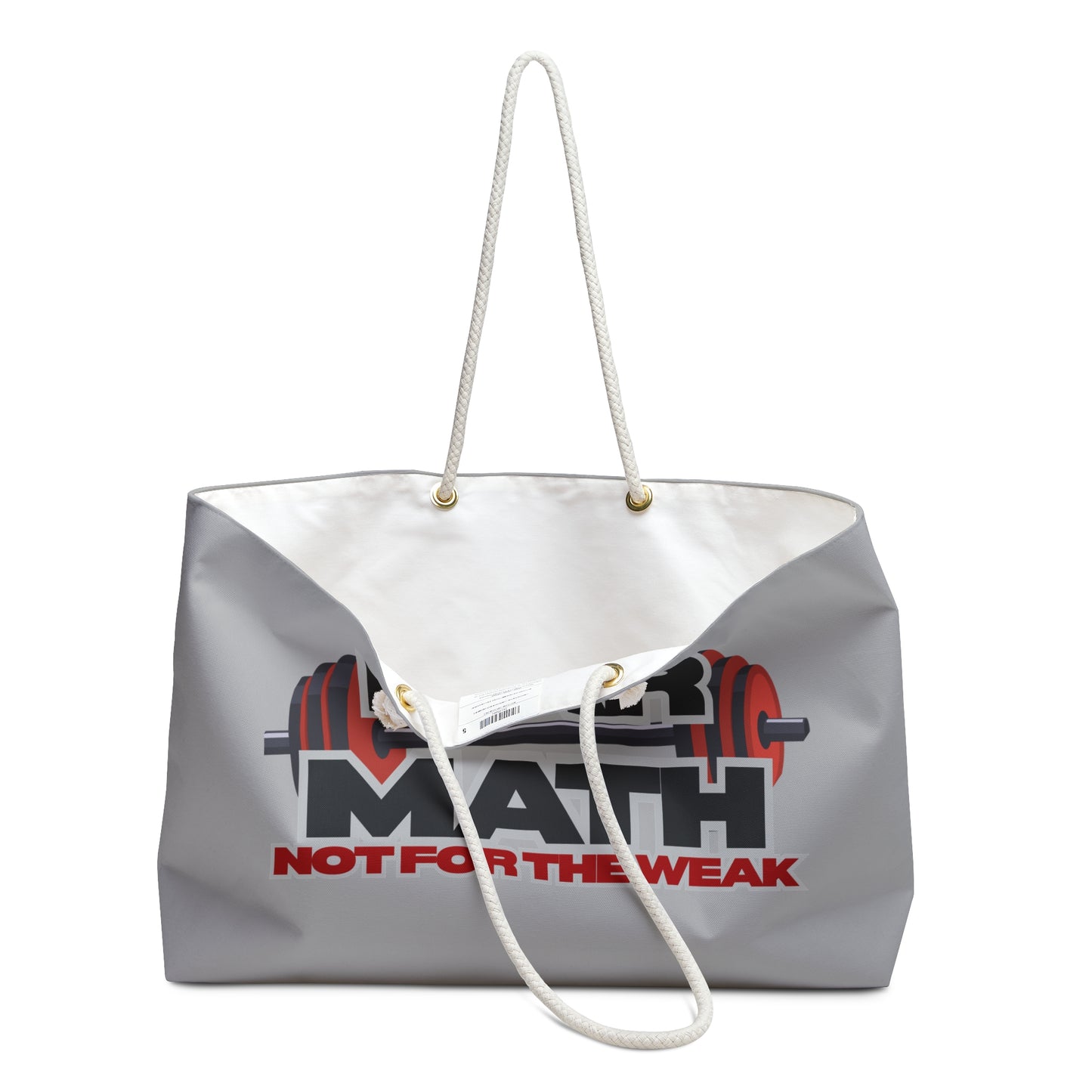 BAR MATH Weekender Bag in Grey– Functional, Bold, and Built for the Grind