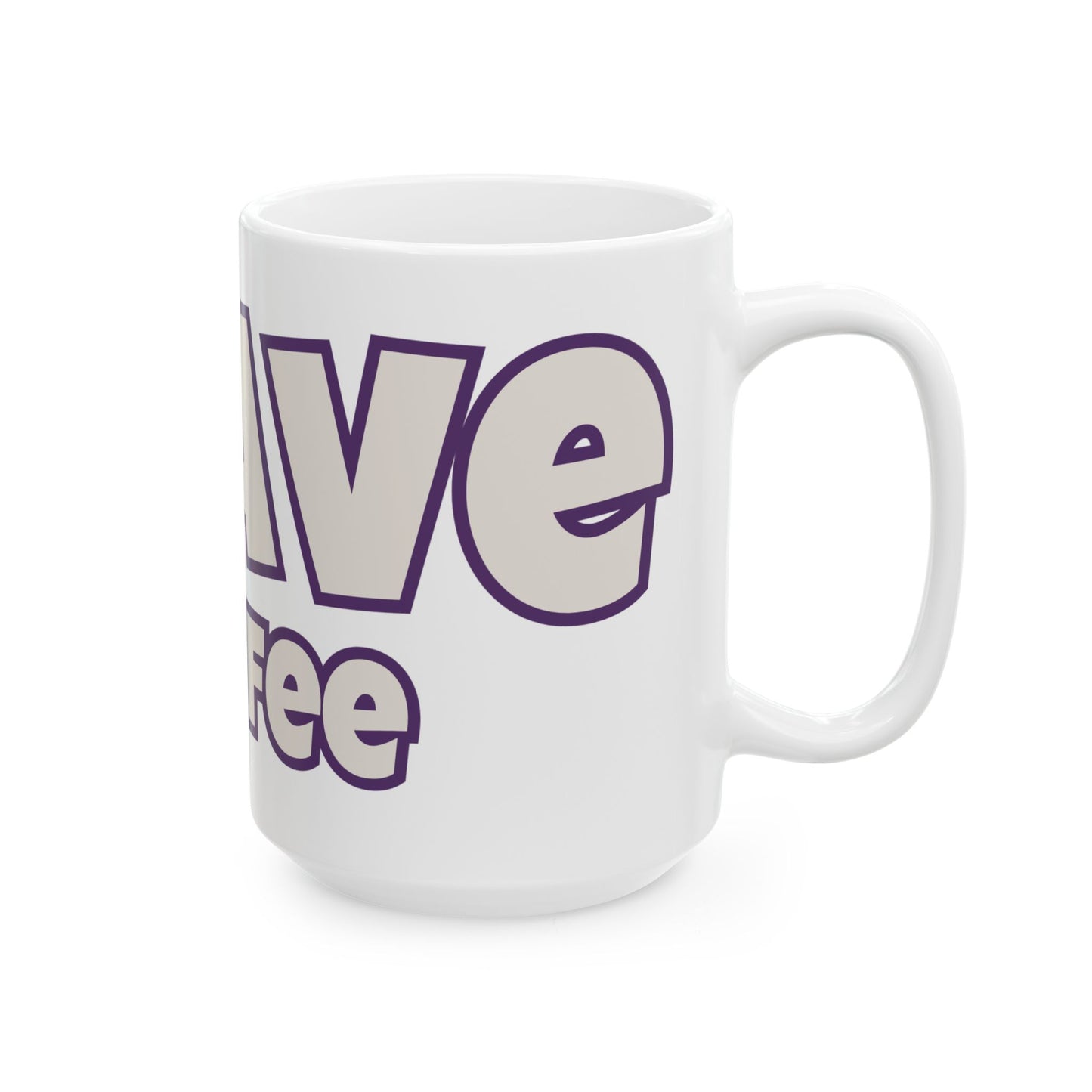 CRAVE COFFEE The Kim Purple Coffee Mug (15oz)