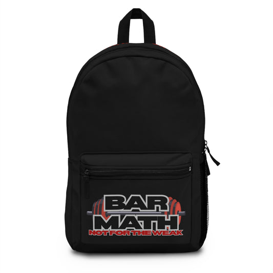 BAR MATH Backpack in Black – Not For The Weak