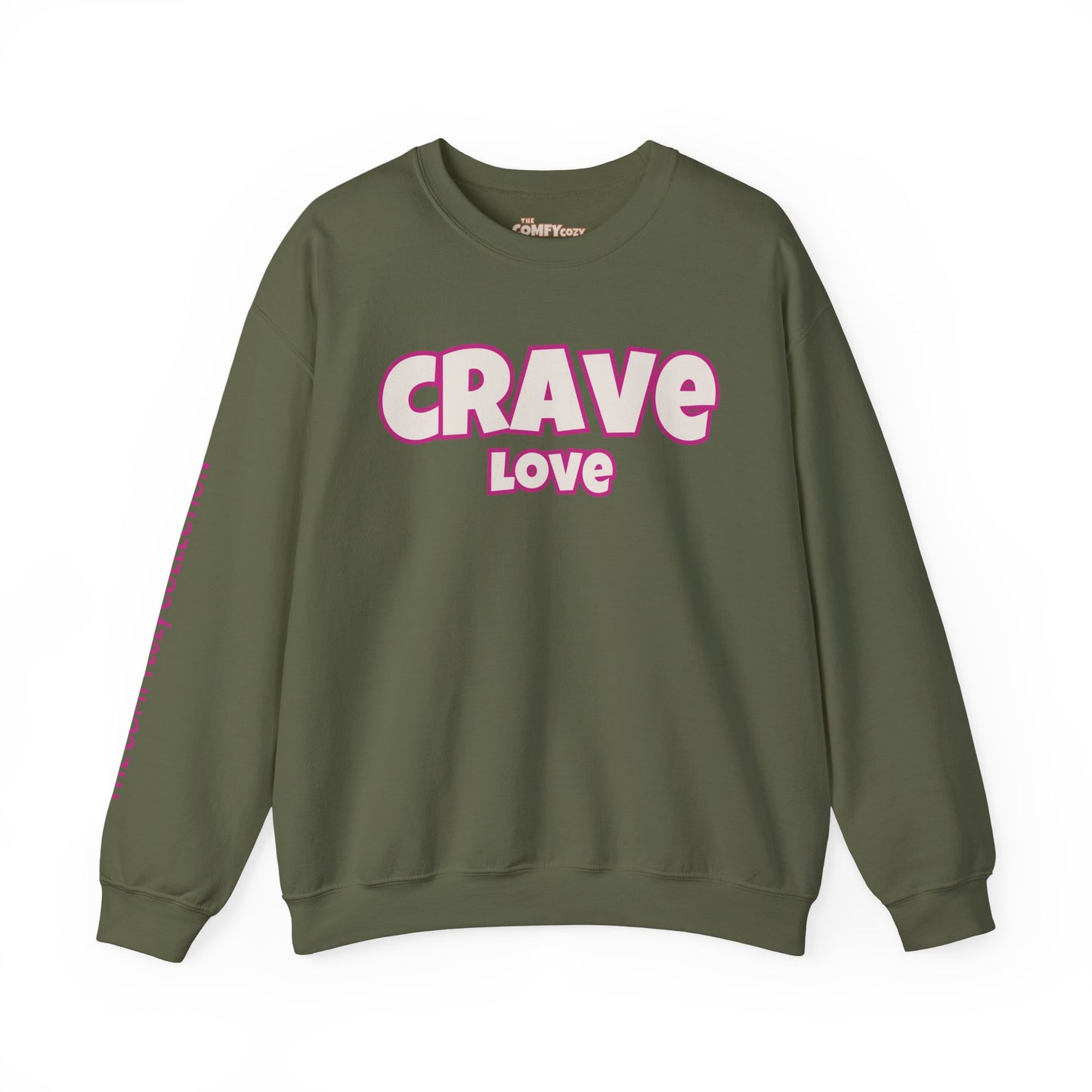 CRAVE LOVE Cozy Sweatshirt Pink