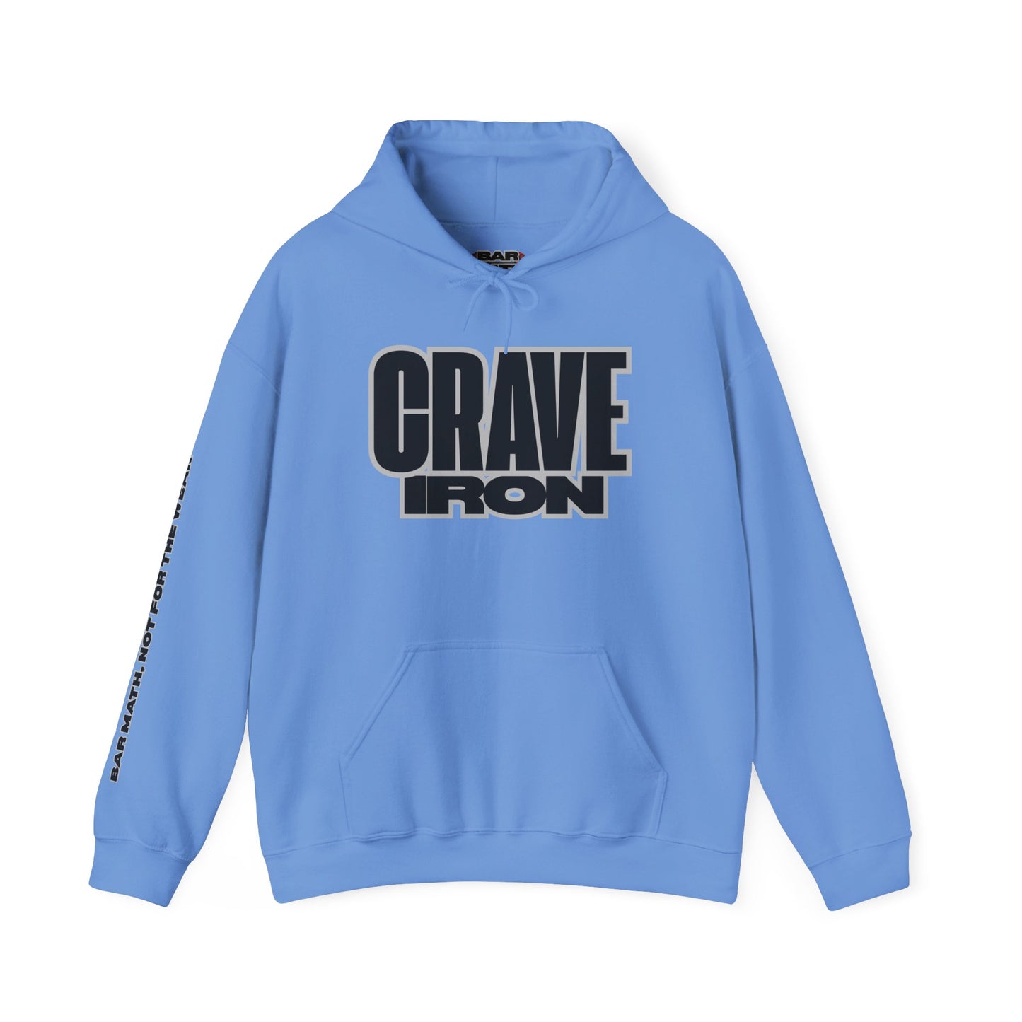 CRAVE IRON, BAR MATH Heavy Blend™ Hoodie Sweatshirt