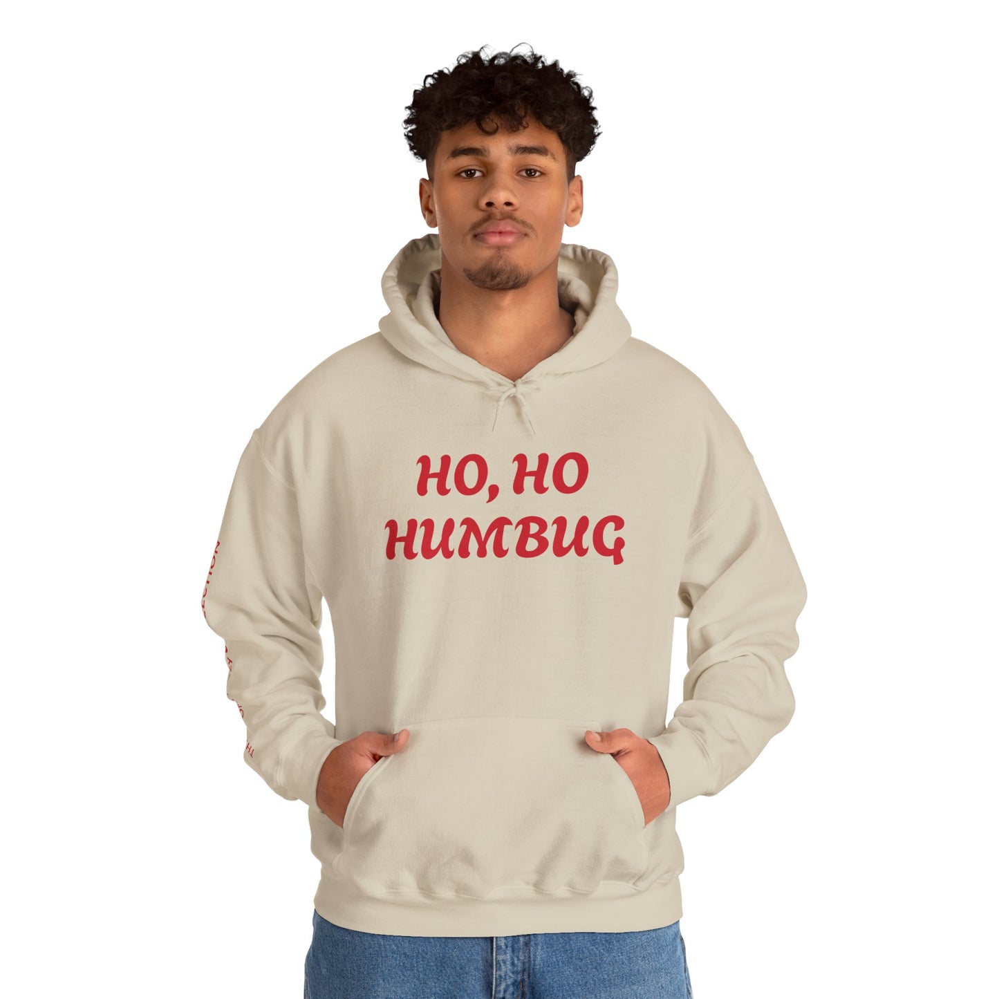 HO, HO HUMBUG COMFYcozy Heavy Blend™ Hooded Sweatshirt