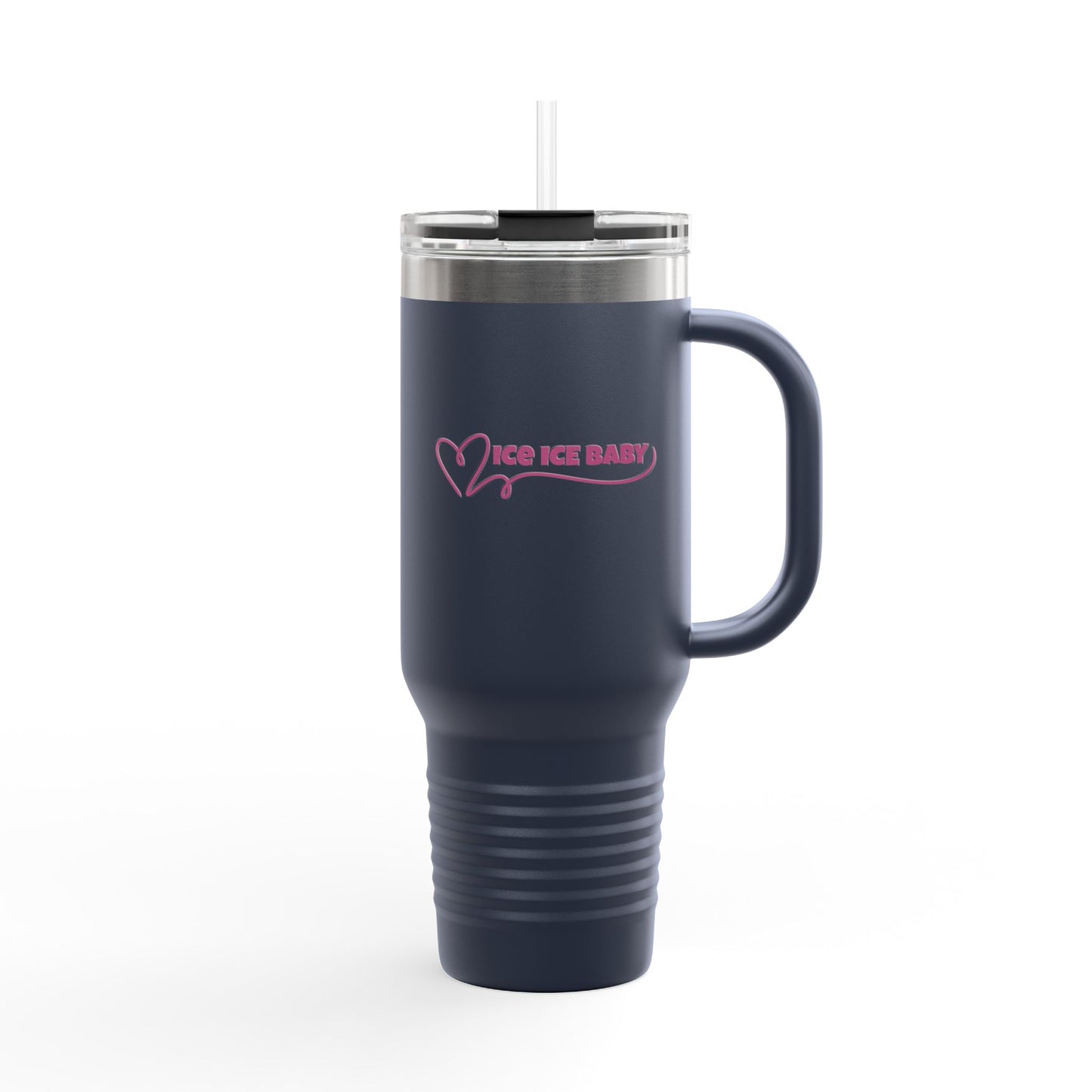 Ice Ice Baby Insulated Travel Mug, 40oz - Perfect for Hot/Cool Drinks, Travel, Gifts, Beach Days, Everyday Use