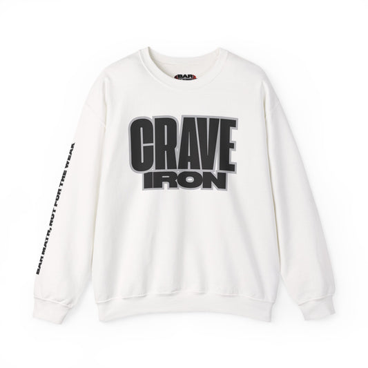 CRAVE IRON, BAR MATH Crewneck Sweatshirt