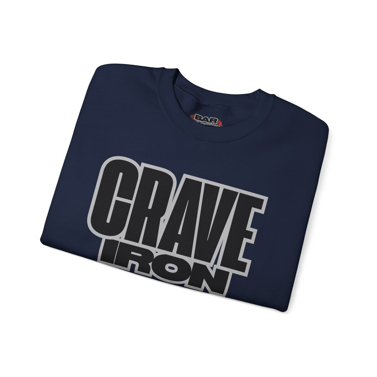 CRAVE IRON, BAR MATH Crewneck Sweatshirt