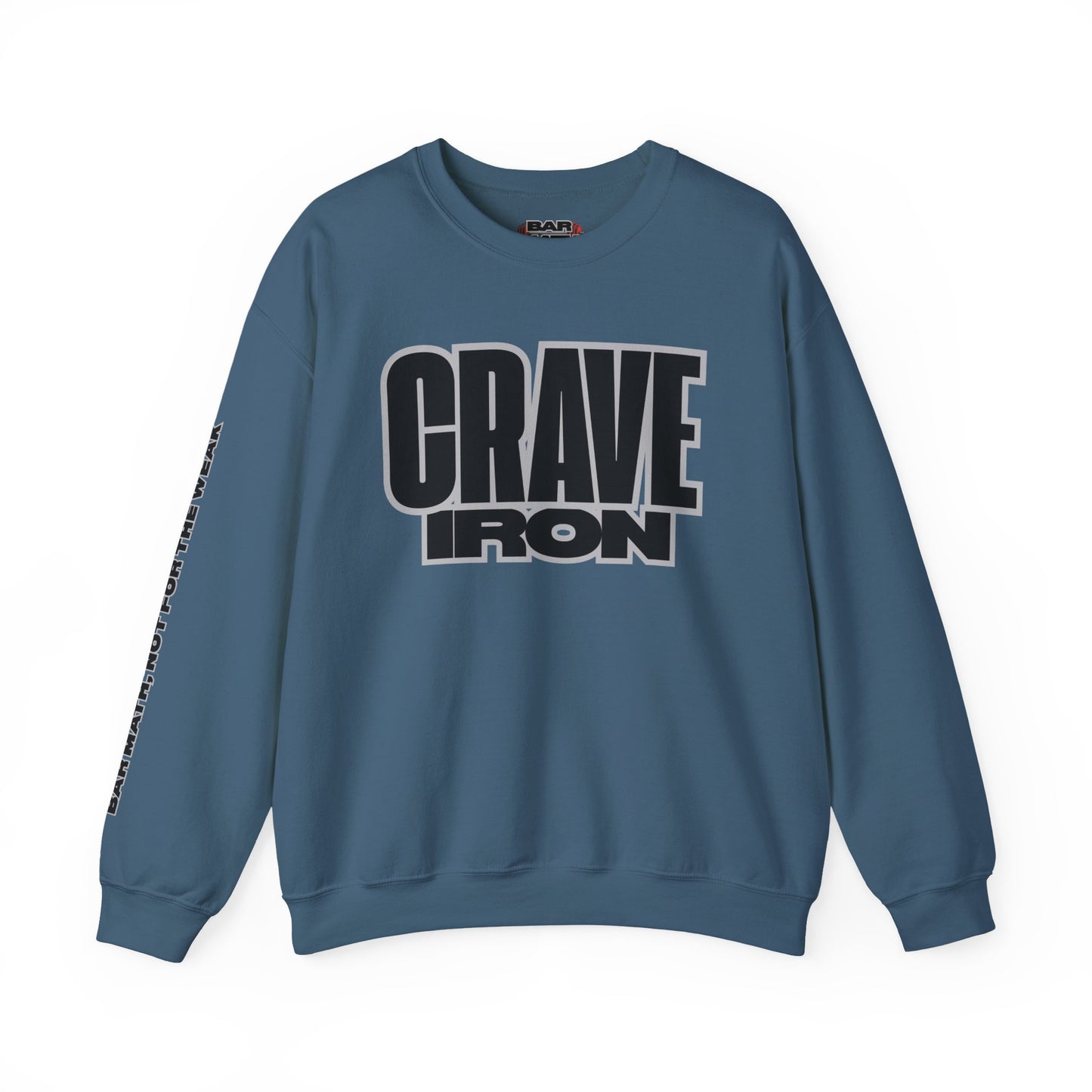 CRAVE IRON, BAR MATH Crewneck Sweatshirt