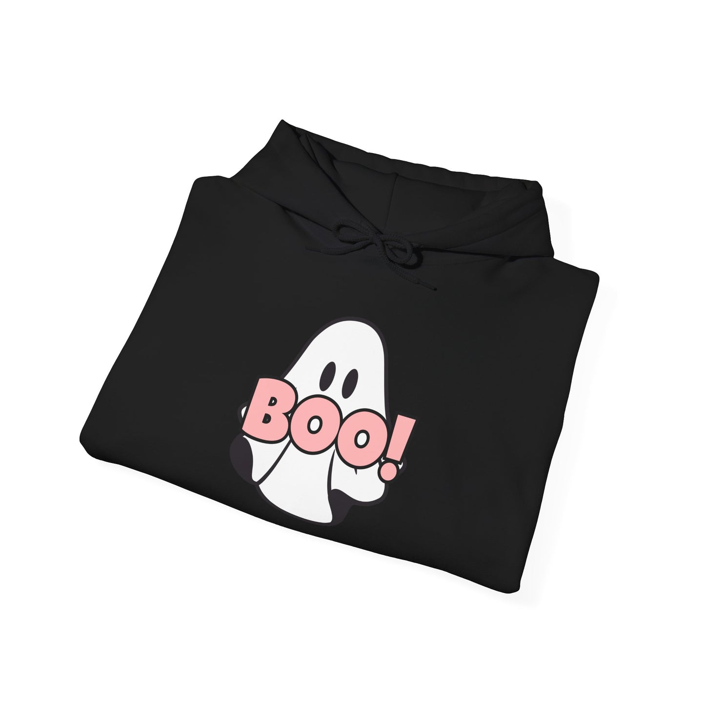 BOO! in Pink COMFYcozy Heavy Blend™ Hooded Sweatshirt