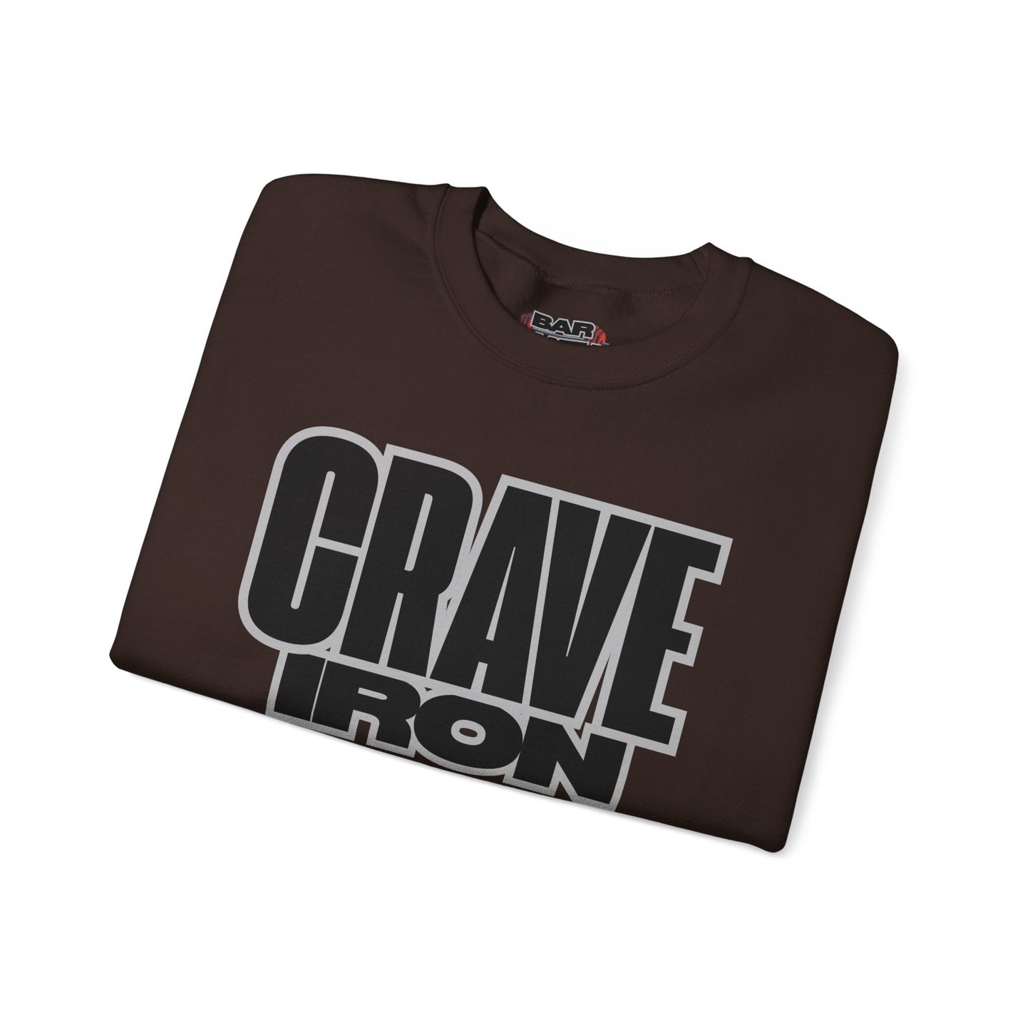 CRAVE IRON, BAR MATH Crewneck Sweatshirt