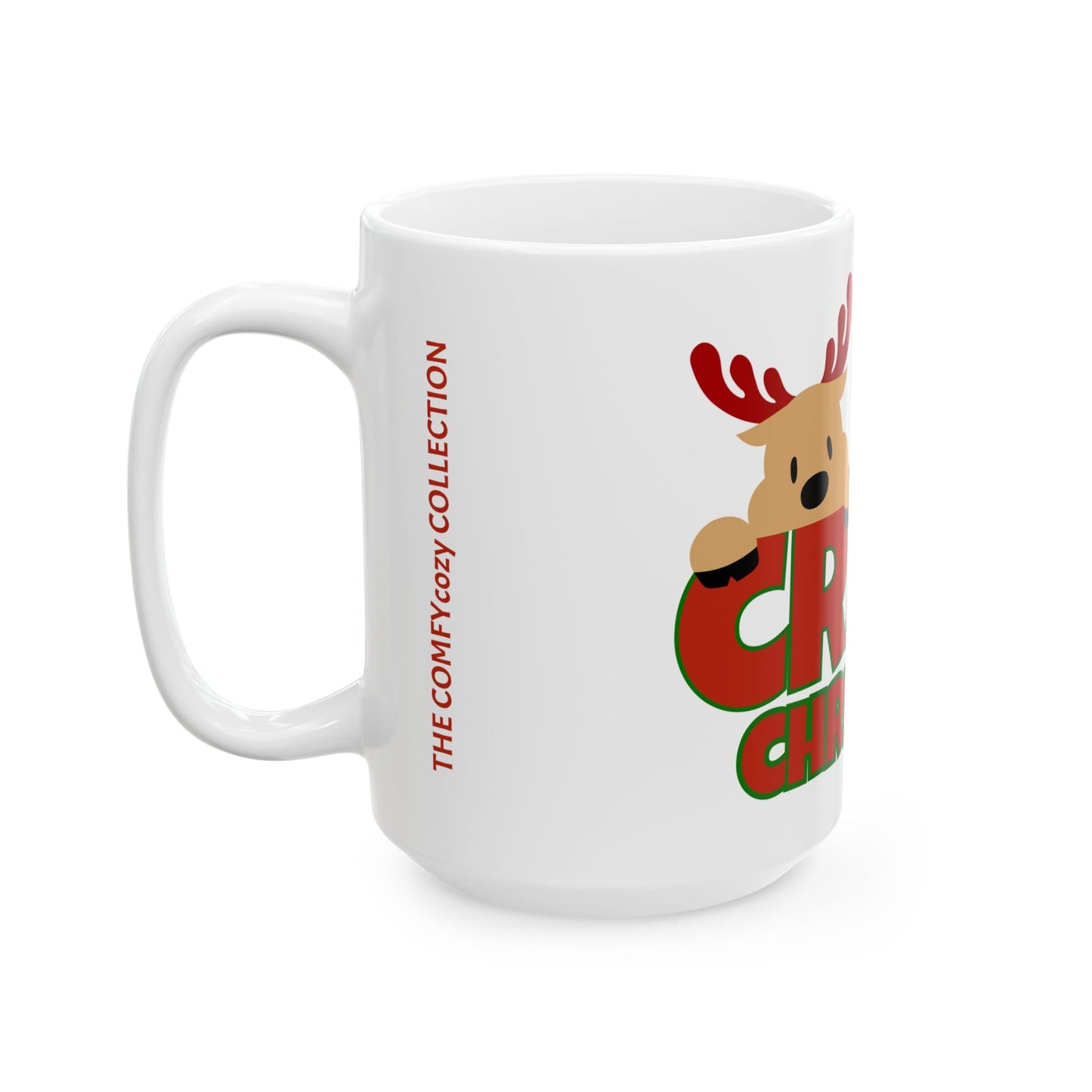 Crave Christmas Reindeer Coffee Mug  (15oz)