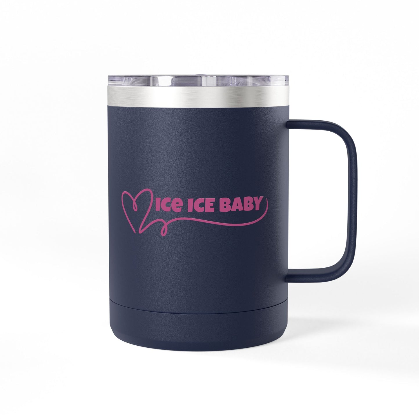 Ice Ice Baby Coffee Mug Tumbler, Fun Drinkware, Gift for Ice Cream Lovers, Unique Kitchen Décor, Home & Office Mug
