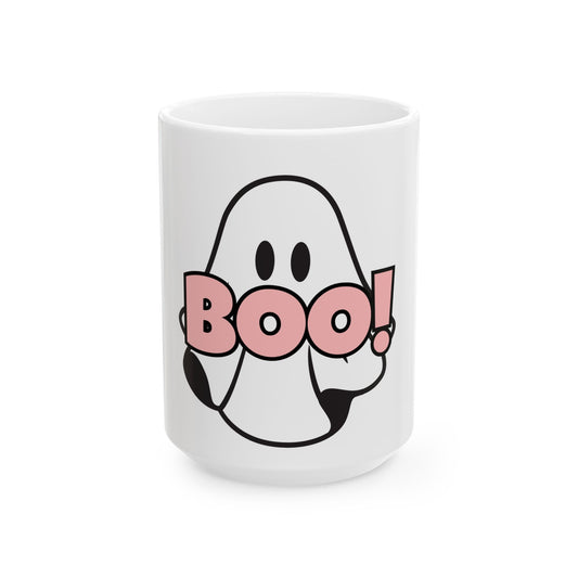 BOO! Pink Coffee Mug  (15oz)