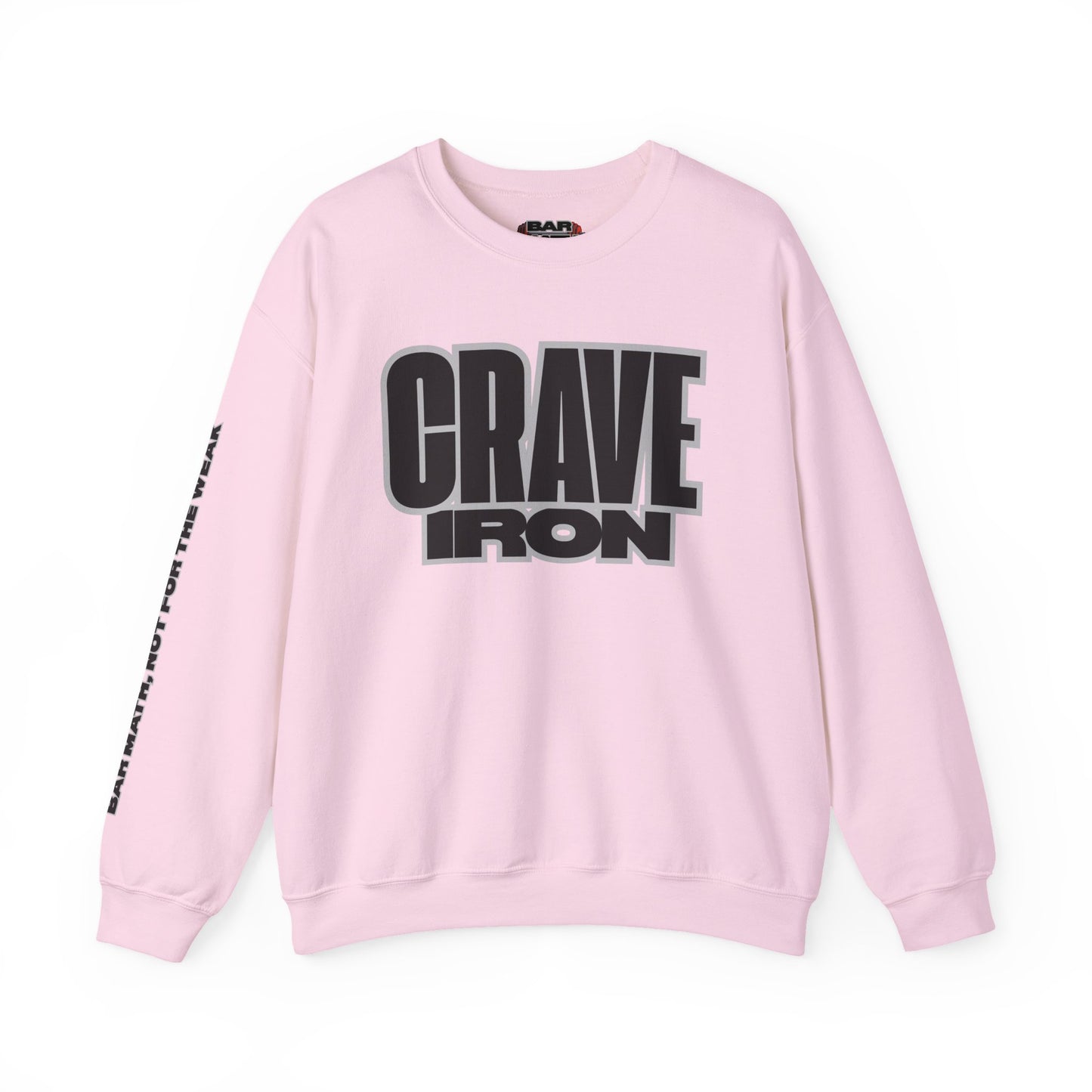 CRAVE IRON, BAR MATH Crewneck Sweatshirt