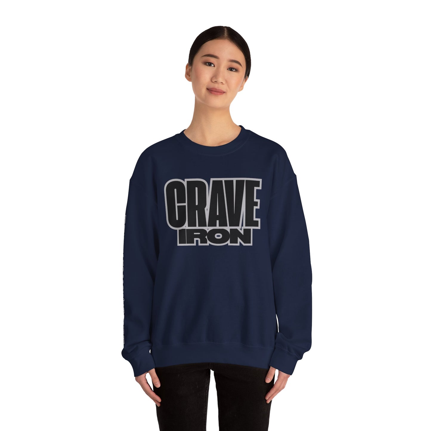 CRAVE IRON, BAR MATH Crewneck Sweatshirt
