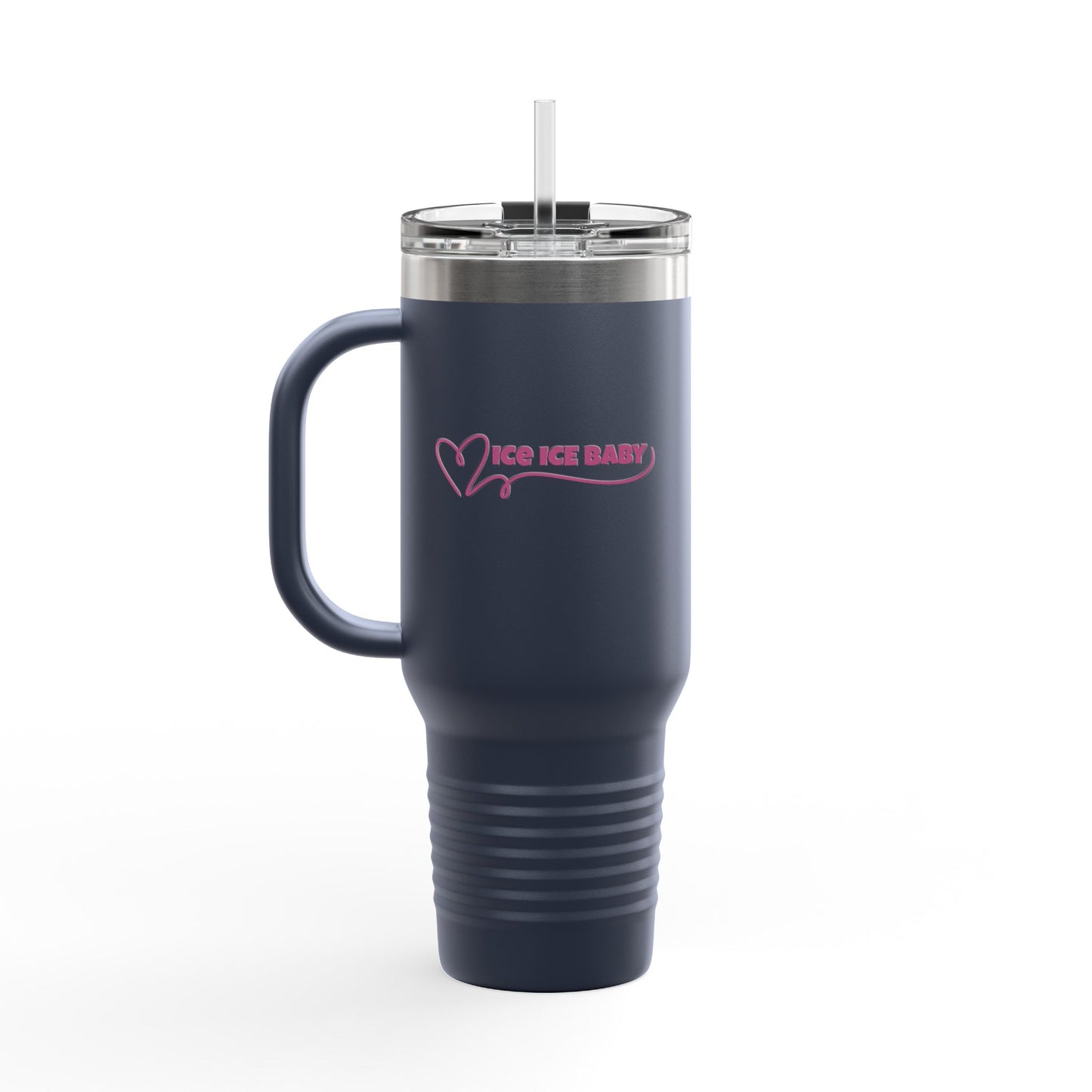 Ice Ice Baby Insulated Travel Mug, 40oz - Perfect for Hot/Cool Drinks, Travel, Gifts, Beach Days, Everyday Use