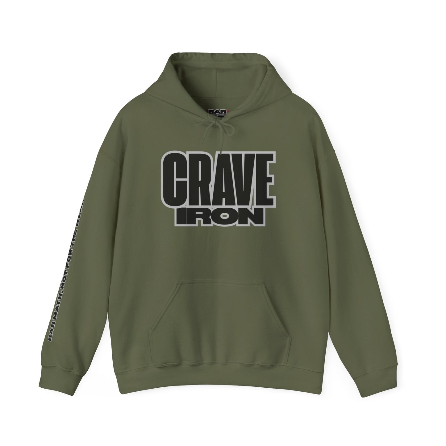 CRAVE IRON, BAR MATH Heavy Blend™ Hoodie Sweatshirt