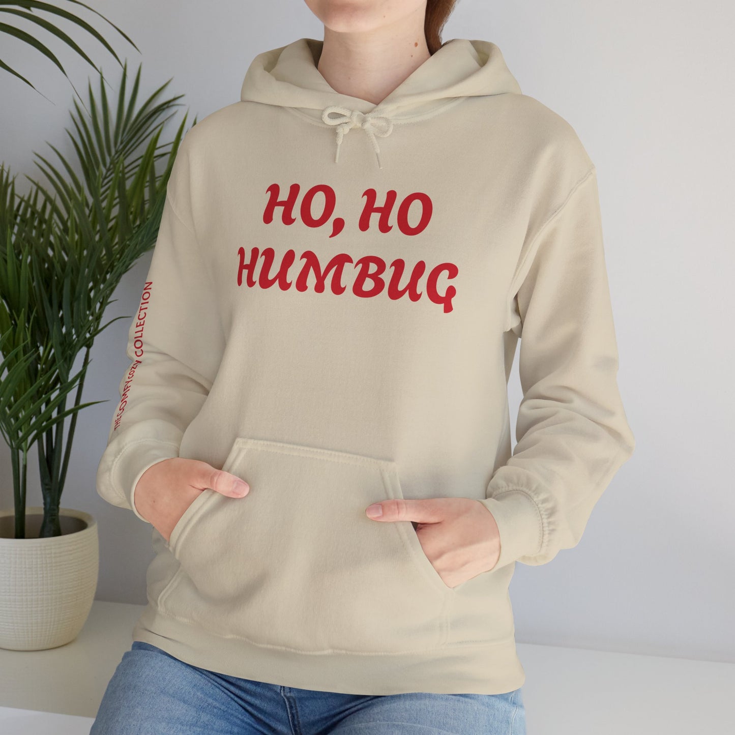 HO, HO HUMBUG COMFYcozy Heavy Blend™ Hooded Sweatshirt