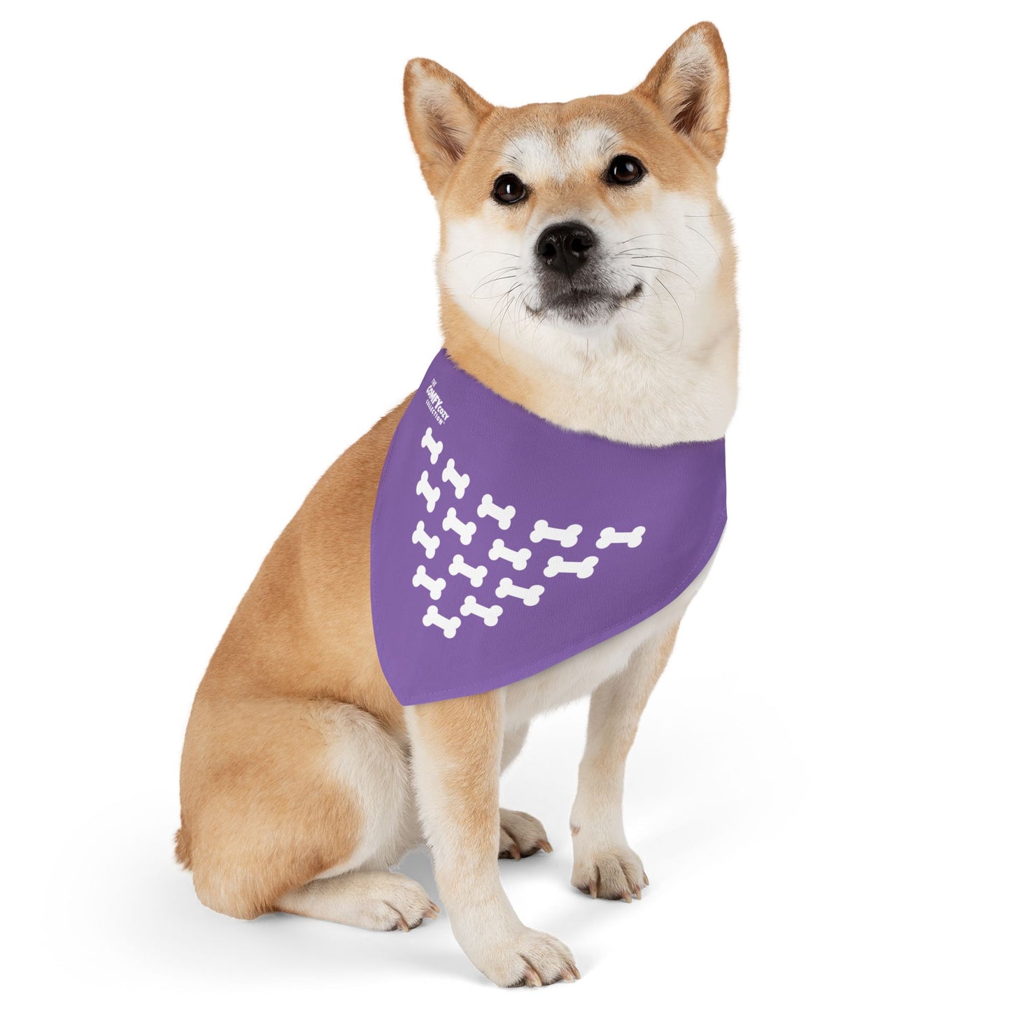 Dog Bandana COMFYcozy Collar in Purple, Cute Dog Accessory, Holiday Dog Gear, Perfect for Pet Lovers, Fun Gift for Dog Owners, Pet Fashion Bandana