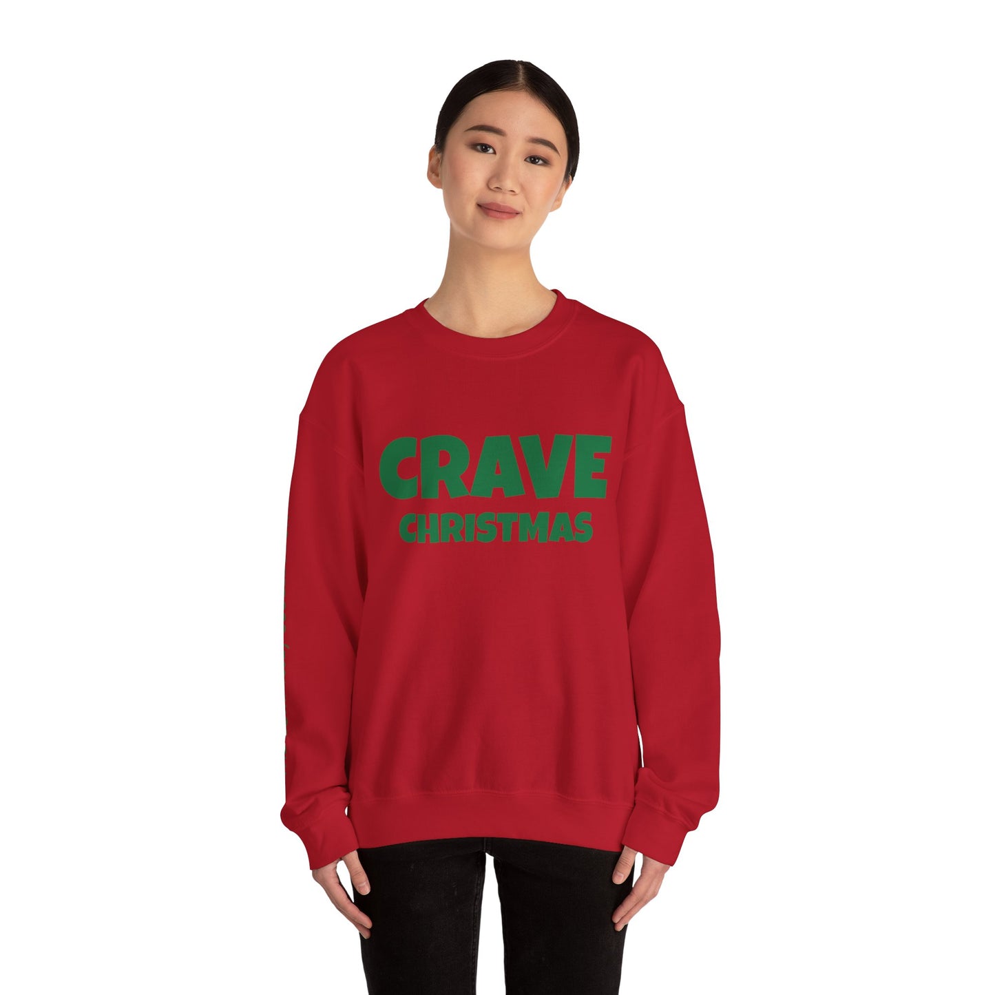 CRAVE CHRISTMAS Cozy Sweatshirt Red/Green