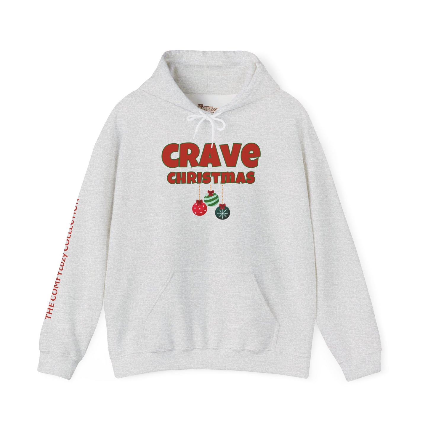 CRAVE CHRISTMAS BALLS COMFYcozy Heavy Blend™ Hooded Sweatshirt