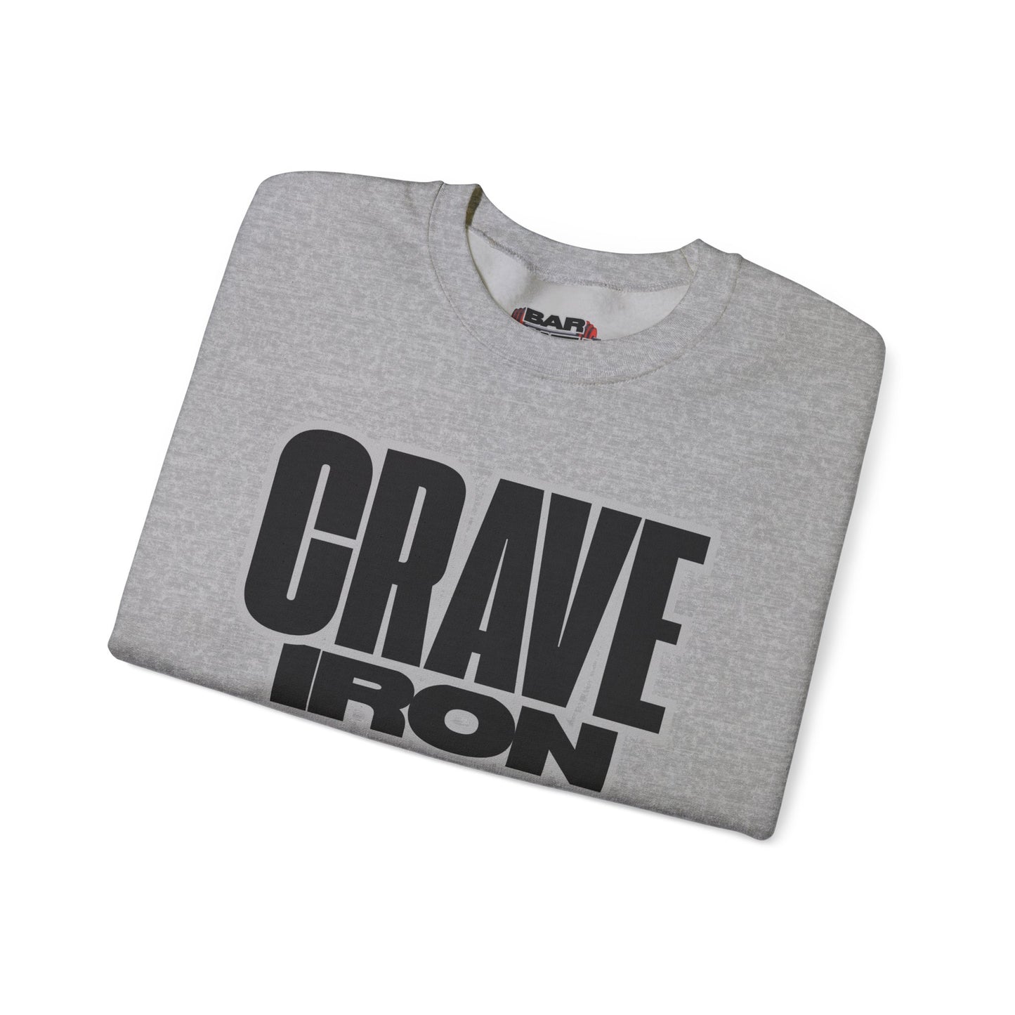 CRAVE IRON, BAR MATH Crewneck Sweatshirt