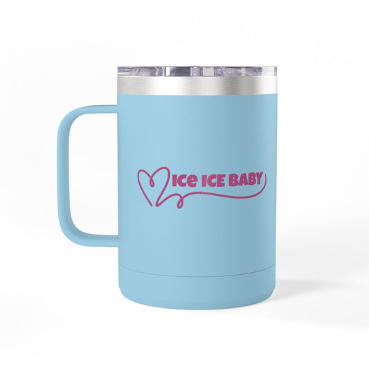 Ice Ice Baby Coffee Mug Tumbler, Fun Drinkware, Gift for Ice Cream Lovers, Unique Kitchen Décor, Home & Office Mug