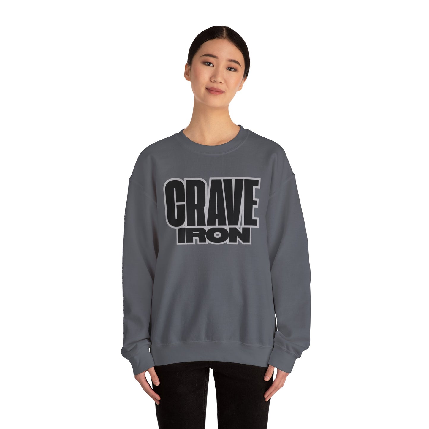 CRAVE IRON, BAR MATH Crewneck Sweatshirt