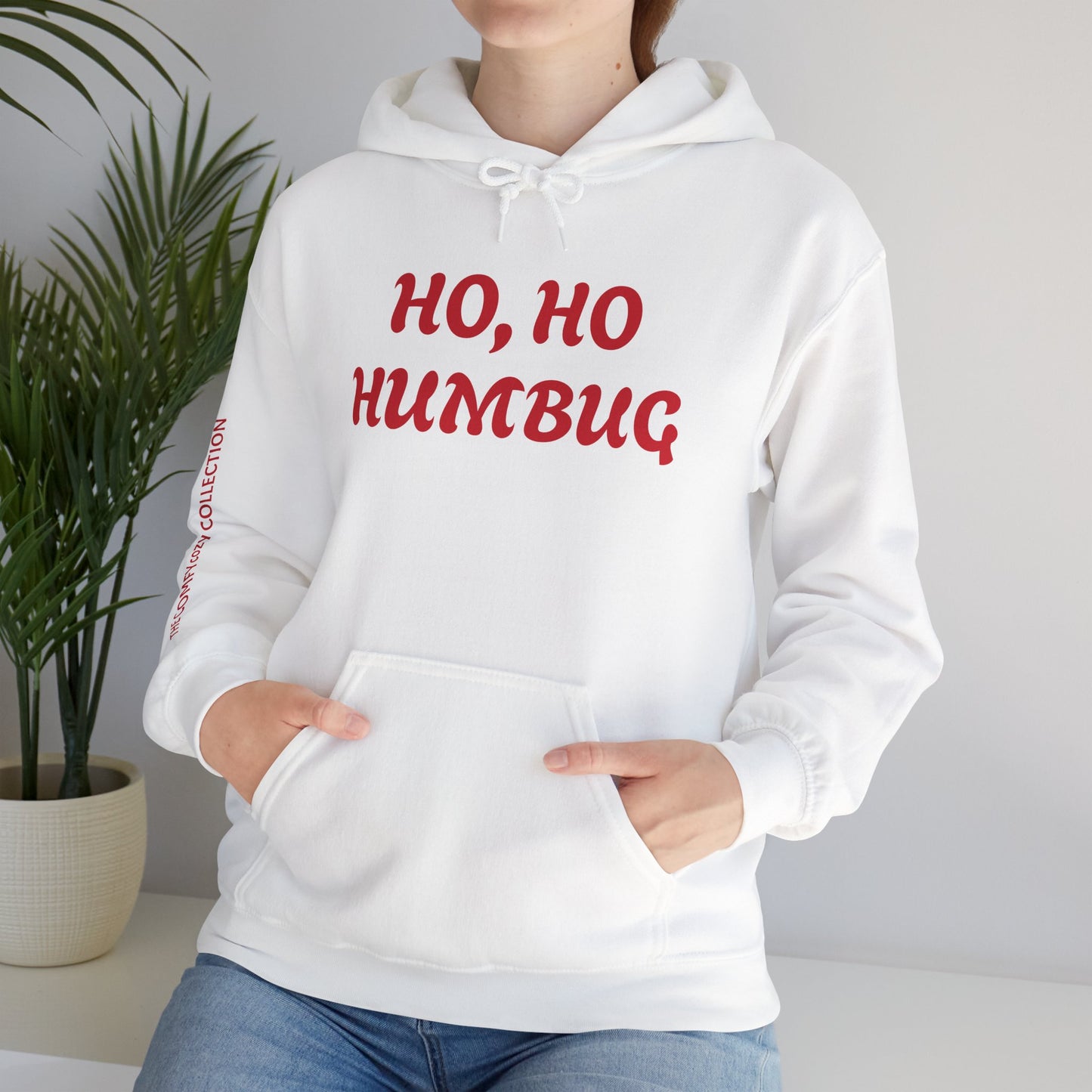 HO, HO HUMBUG COMFYcozy Heavy Blend™ Hooded Sweatshirt