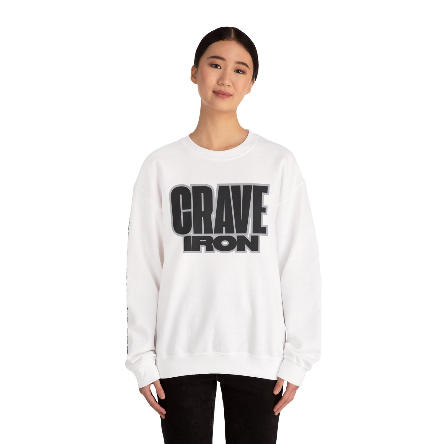 CRAVE IRON, BAR MATH Crewneck Sweatshirt