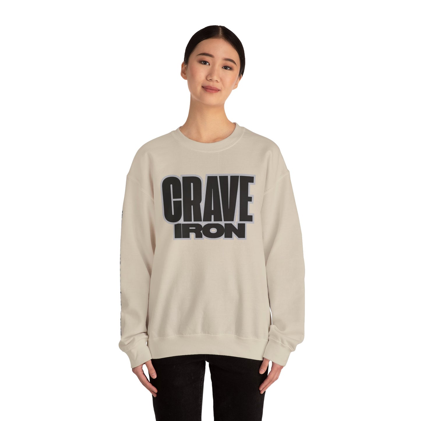 CRAVE IRON, BAR MATH Crewneck Sweatshirt