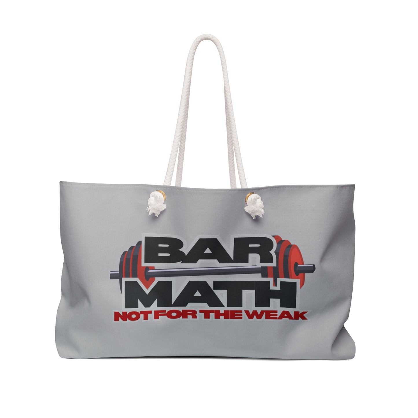 BAR MATH Weekender Bag in Grey– Functional, Bold, and Built for the Grind