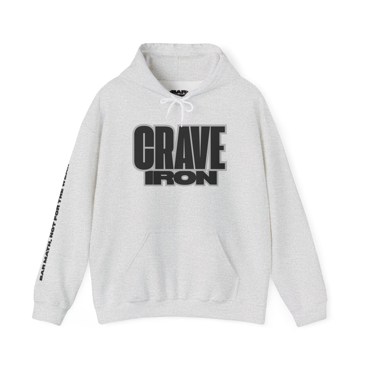 CRAVE IRON, BAR MATH Heavy Blend™ Hoodie Sweatshirt