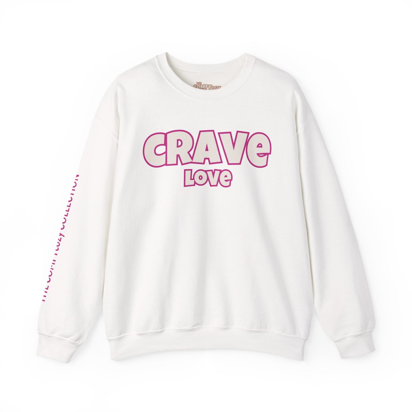 CRAVE LOVE Cozy Sweatshirt Pink