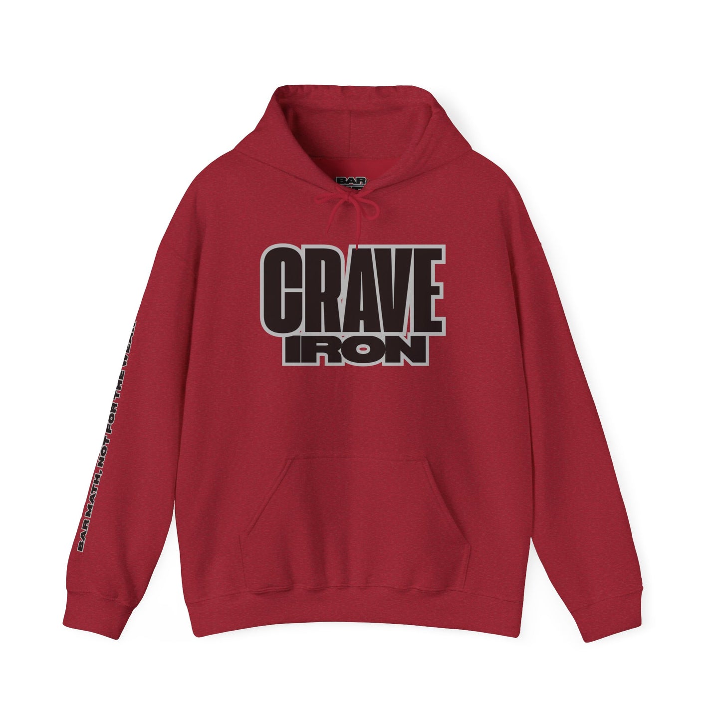 CRAVE IRON, BAR MATH Heavy Blend™ Hoodie Sweatshirt