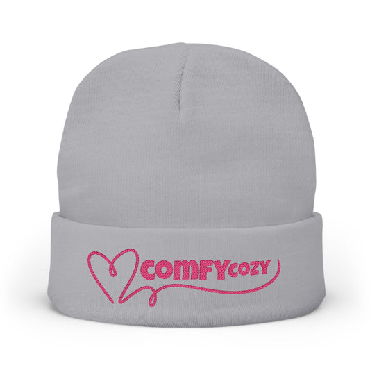 COMFYcozy Pink Knit Beanie with Embroidery, Warm Winter Hat for Men and Women, Perfect for Gift Giving, Casual Style for Cold Weather, [...]