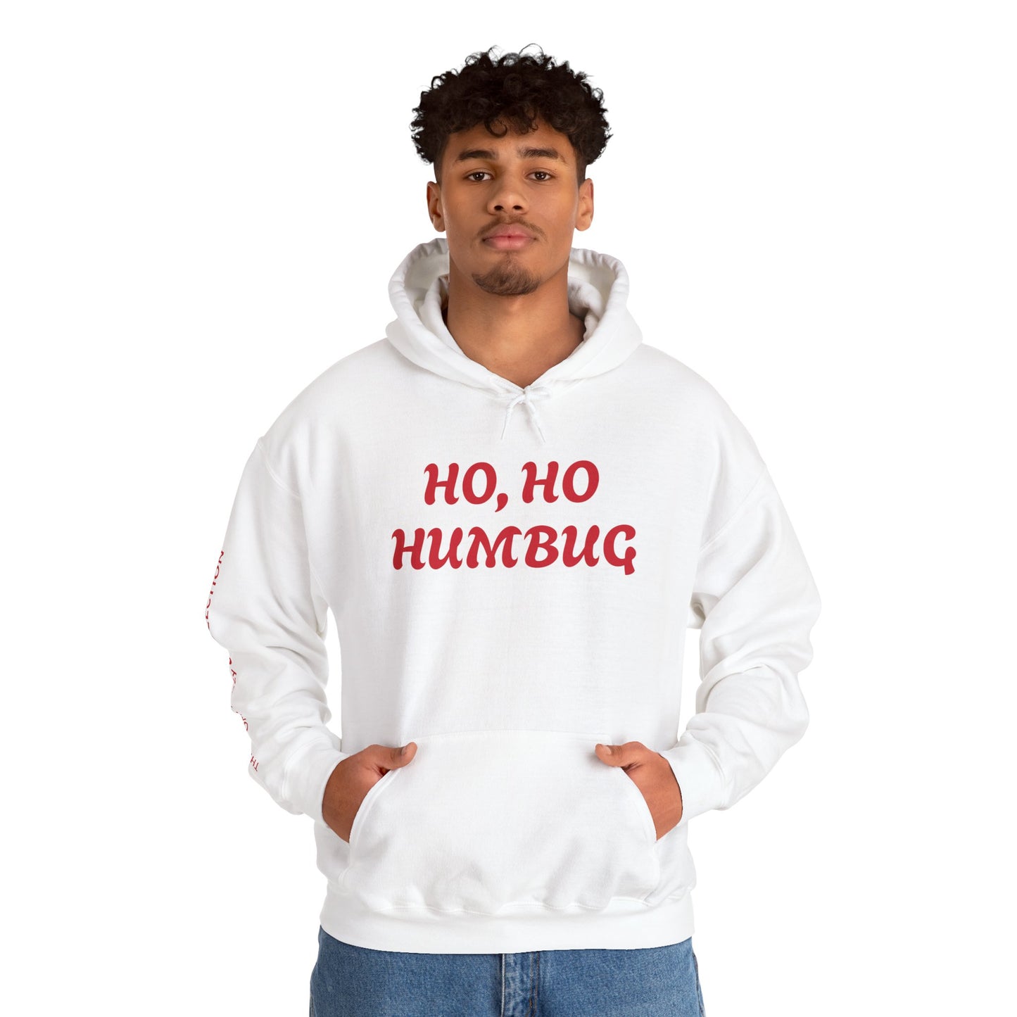 HO, HO HUMBUG COMFYcozy Heavy Blend™ Hooded Sweatshirt