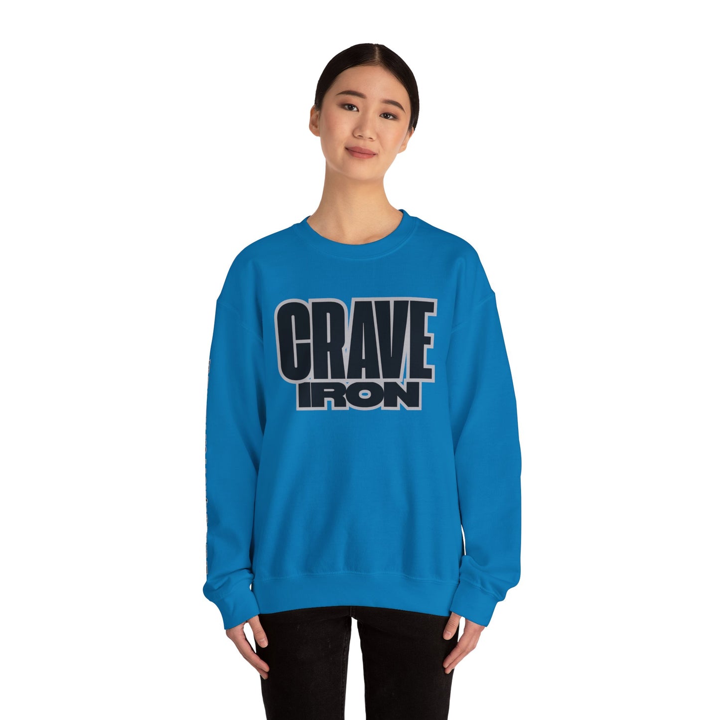 CRAVE IRON, BAR MATH Crewneck Sweatshirt